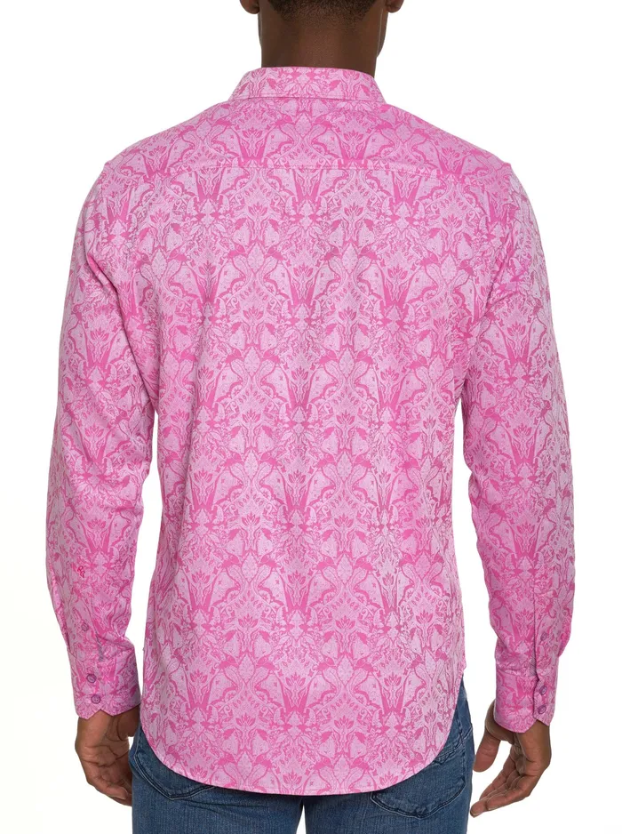 Robert Graham Long Sleeve Button Down Shirts Men HIGHLAND LONG SLEEVE BUTTON DOWN SHIRT Mint