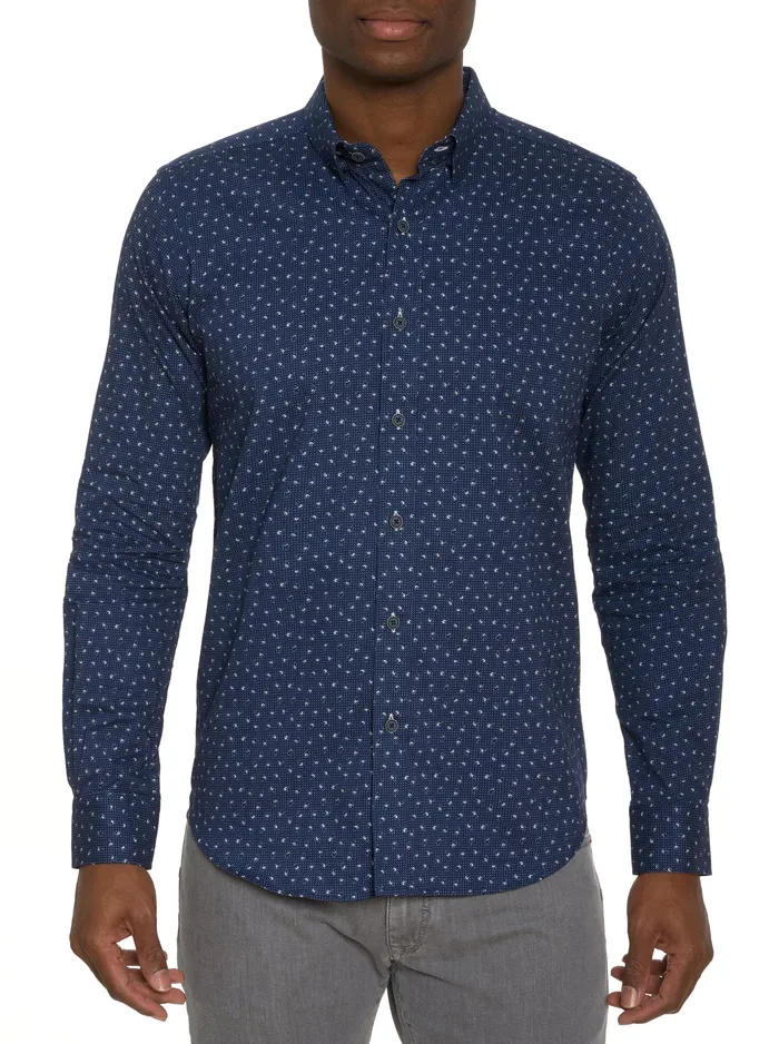 Robert Graham Long Sleeve Button Down Shirts Men JILANI LONG SLEEVE BUTTON DOWN SHIRT Navy Robert Graham Long Sleeve Button Down Shirts Men JILANI LONG SLEEVE BUTTON DOWN SHIRT Navy