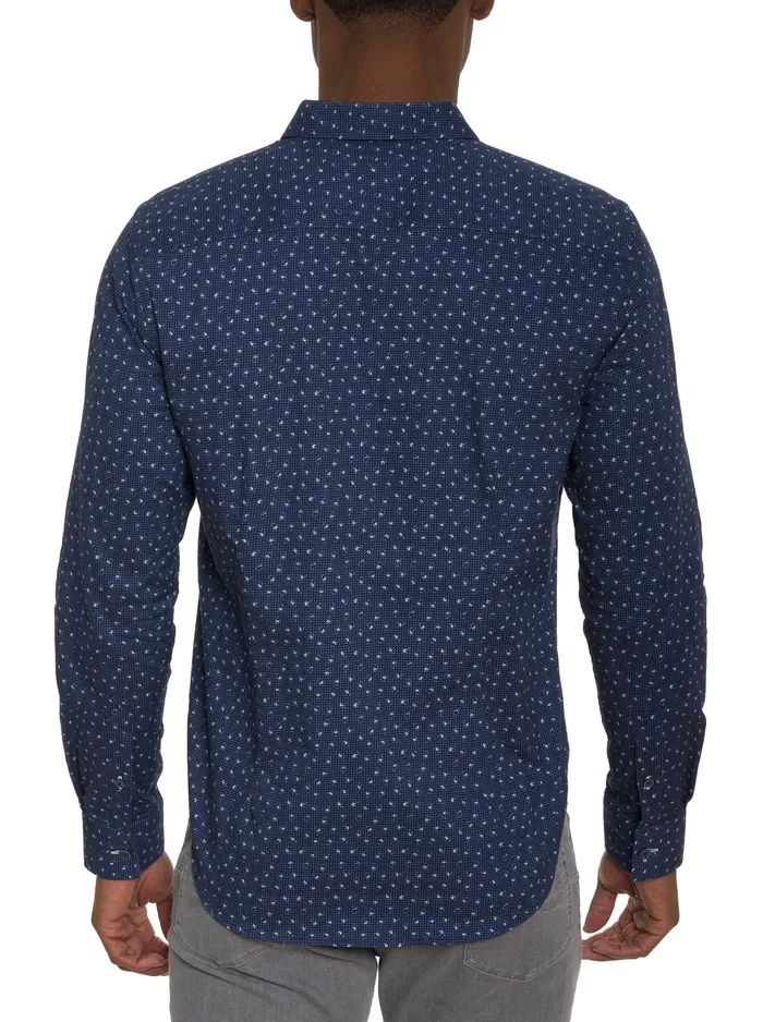 Robert Graham Long Sleeve Button Down Shirts Men JILANI LONG SLEEVE BUTTON DOWN SHIRT Navy