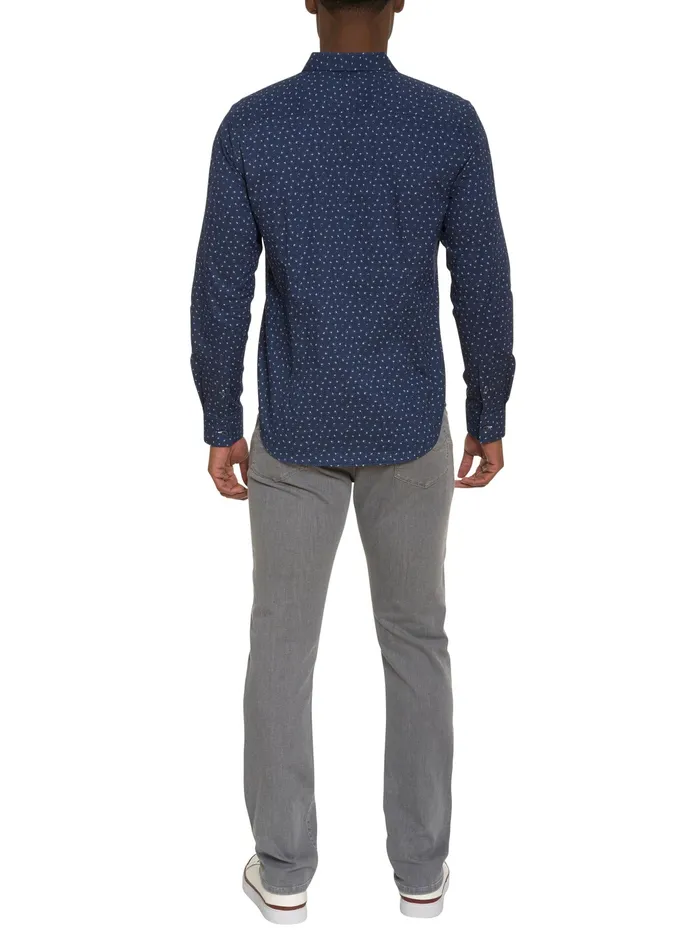 Robert Graham Long Sleeve Button Down Shirts Men JILANI LONG SLEEVE BUTTON DOWN SHIRT Navy