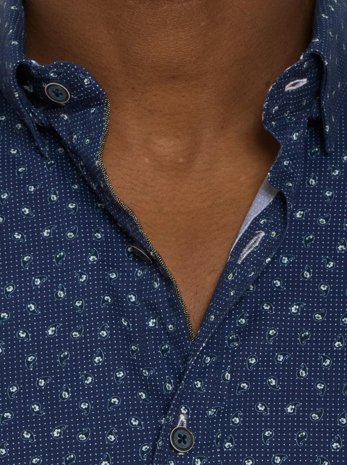 Robert Graham Long Sleeve Button Down Shirts Men JILANI LONG SLEEVE BUTTON DOWN SHIRT Navy