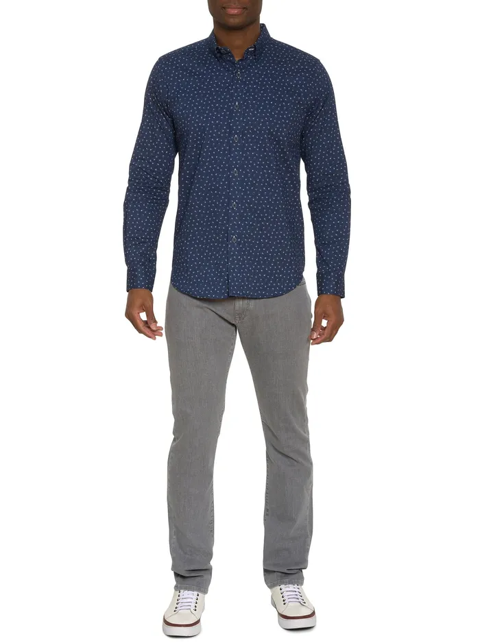 Robert Graham Long Sleeve Button Down Shirts Men JILANI LONG SLEEVE BUTTON DOWN SHIRT Navy