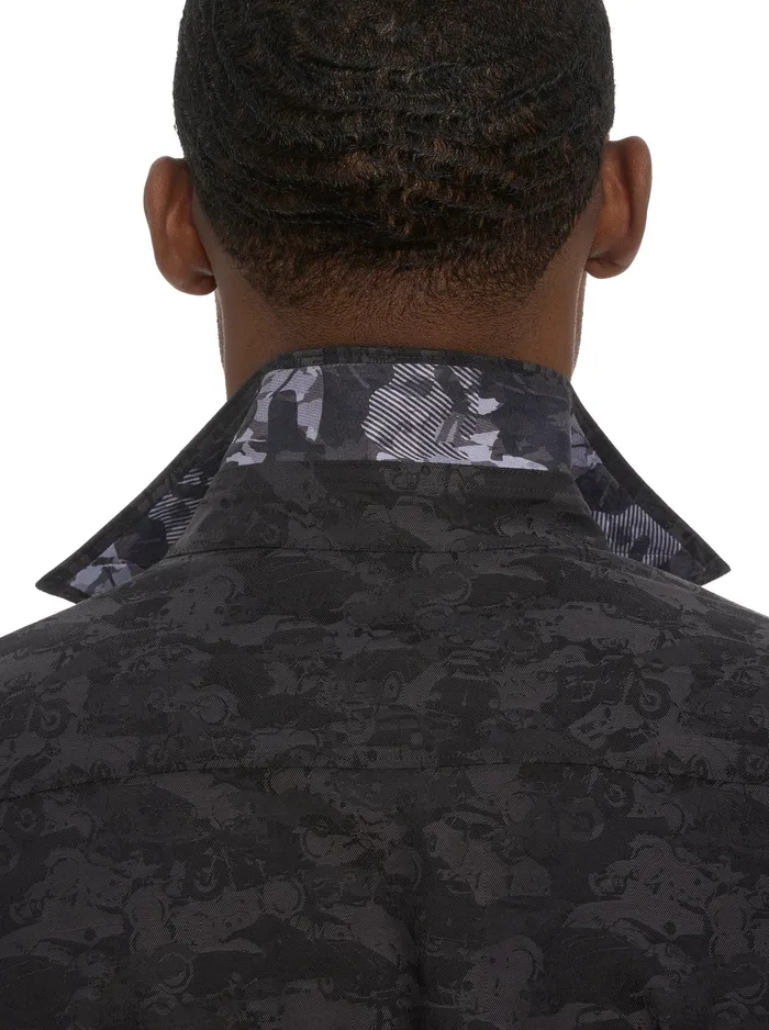 Robert Graham Long Sleeve Button Down Shirts Men JUNK YARD LONG SLEEVE BUTTON DOWN SHIRT Navy