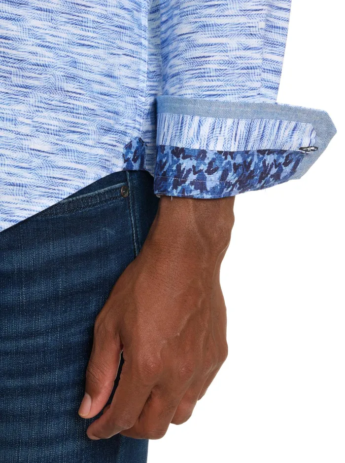 Robert Graham Long Sleeve Button Down Shirts Men LIGHT YEAR LONG SLEEVE BUTTON DOWN SHIRT Berry