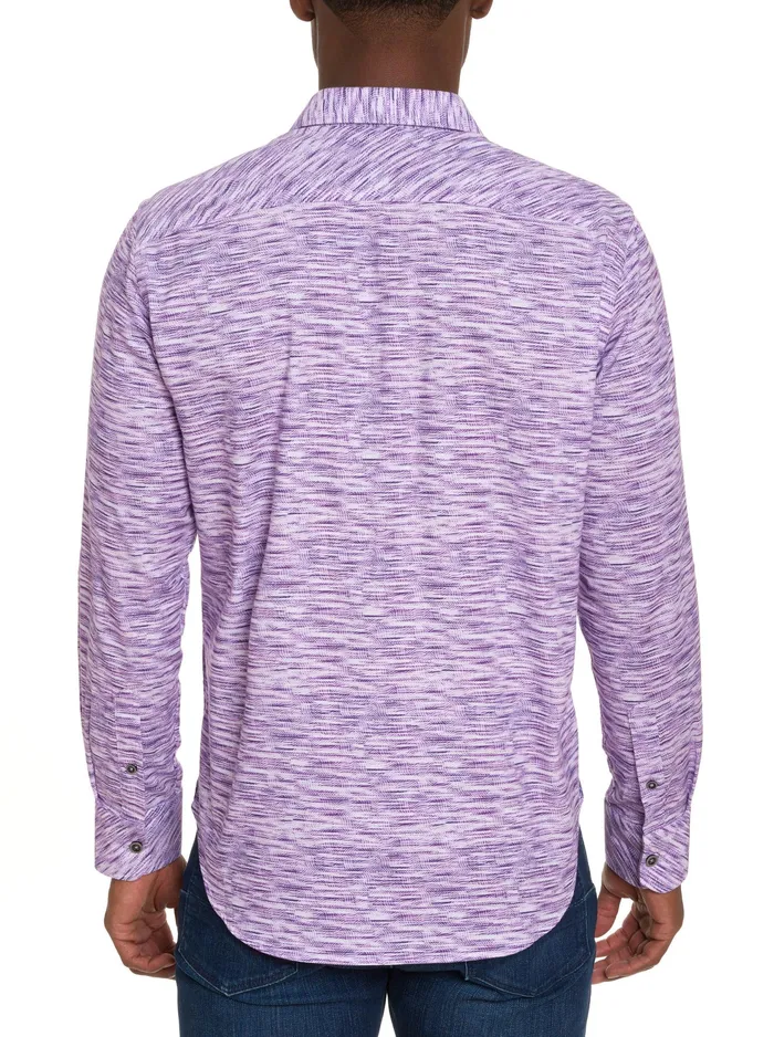 Robert Graham Long Sleeve Button Down Shirts Men LIGHT YEAR LONG SLEEVE BUTTON DOWN SHIRT Berry