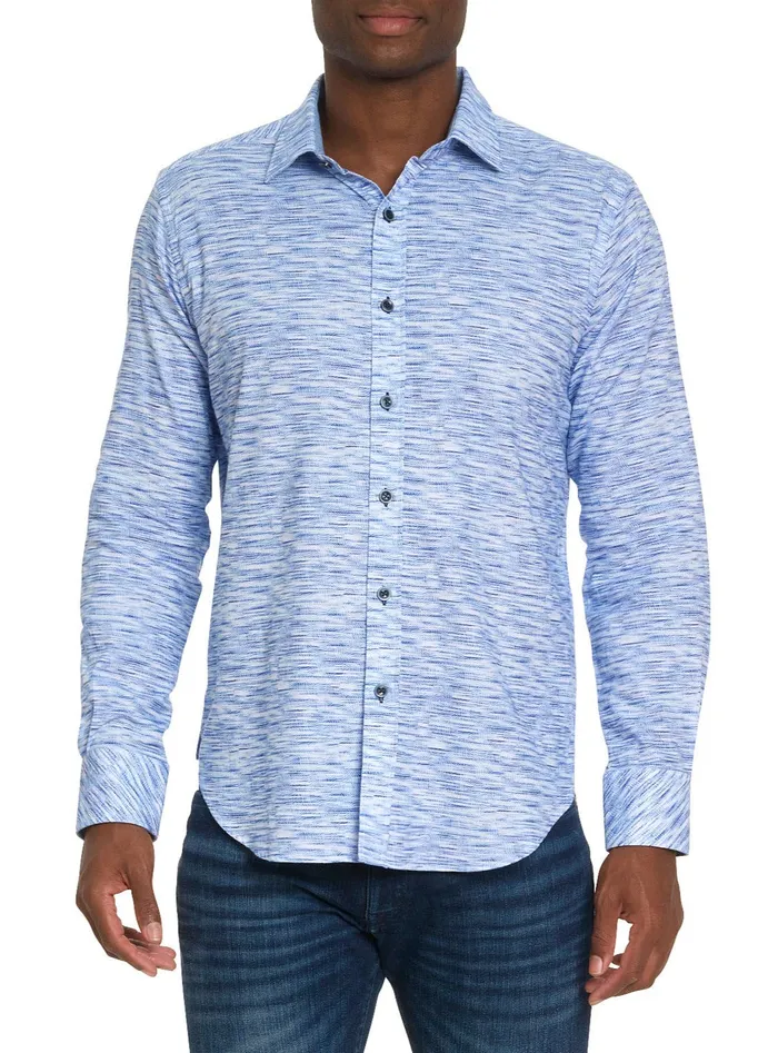 Robert Graham Long Sleeve Button Down Shirts Men LIGHT YEAR LONG SLEEVE BUTTON DOWN SHIRT Berry