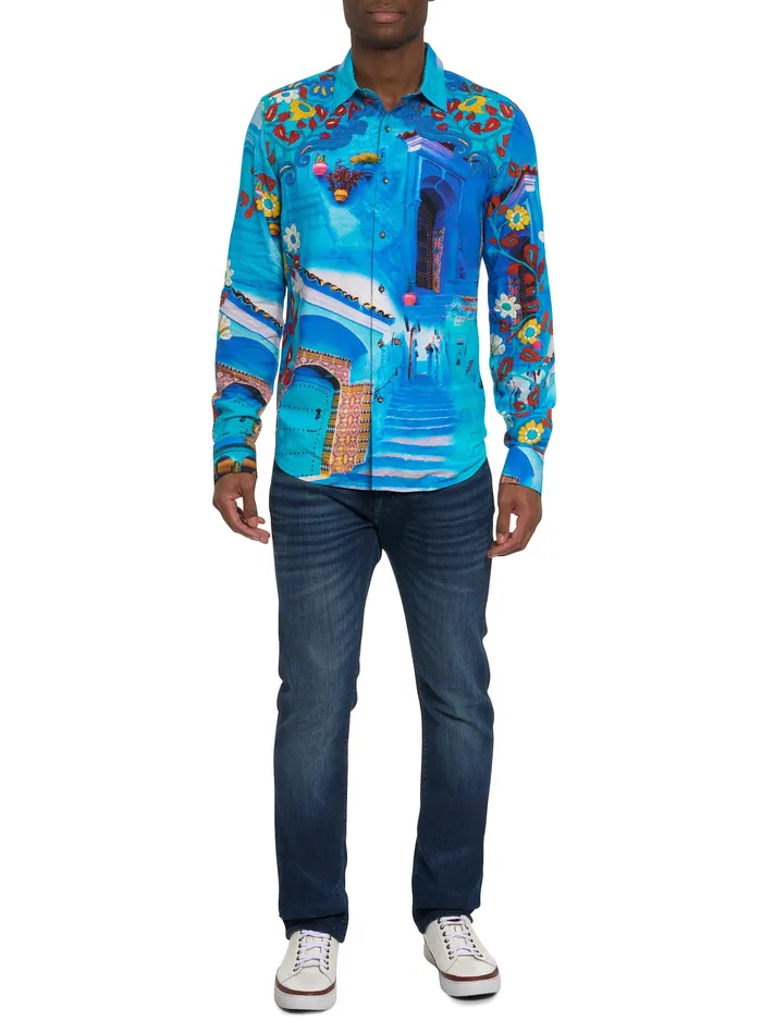 Robert Graham Long Sleeve Button Down Shirts Men LIMITED EDITION EARLY039S ELEGANCE LONG SLEEVE BUTTON DOWN SHIRT Multi
