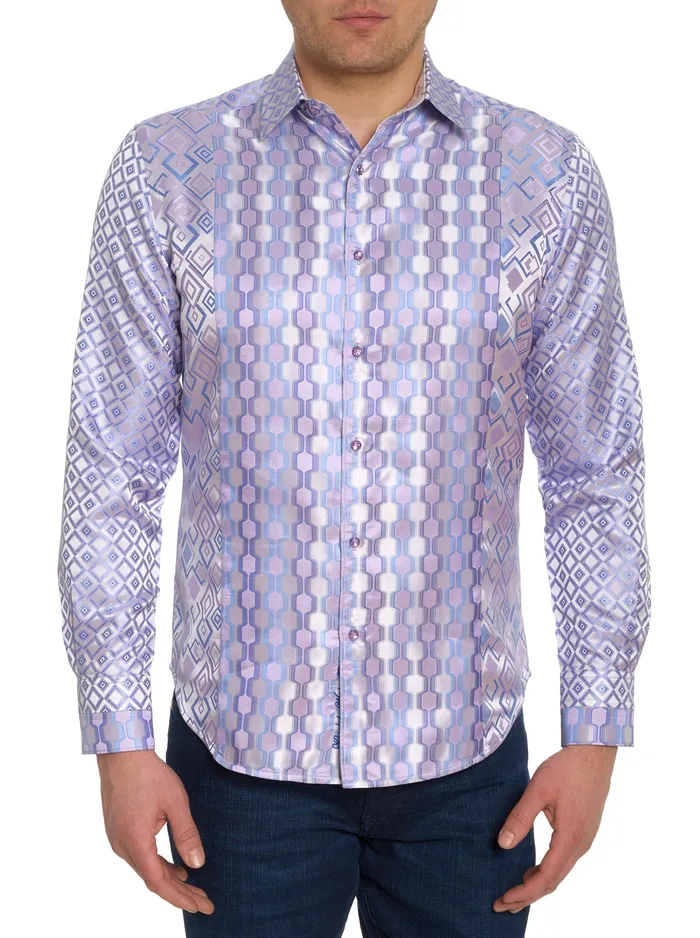 Robert Graham Long Sleeve Button Down Shirts Men LIMITED EDITION ENTREPRENEUR LONG SLEEVE BUTTON DOWN SHIRT Purple Robert Graham Long Sleeve Button Down Shirts Men LIMITED EDITION ENTREPRENEUR LONG SLEEVE BUTTON DOWN SHIRT Purple