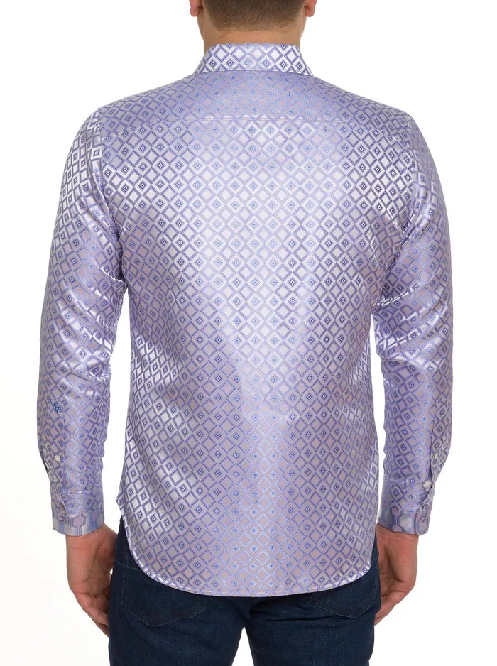 Robert Graham Long Sleeve Button Down Shirts Men LIMITED EDITION ENTREPRENEUR LONG SLEEVE BUTTON DOWN SHIRT Purple