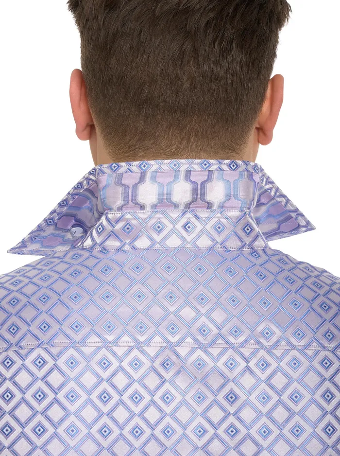 Robert Graham Long Sleeve Button Down Shirts Men LIMITED EDITION ENTREPRENEUR LONG SLEEVE BUTTON DOWN SHIRT Purple