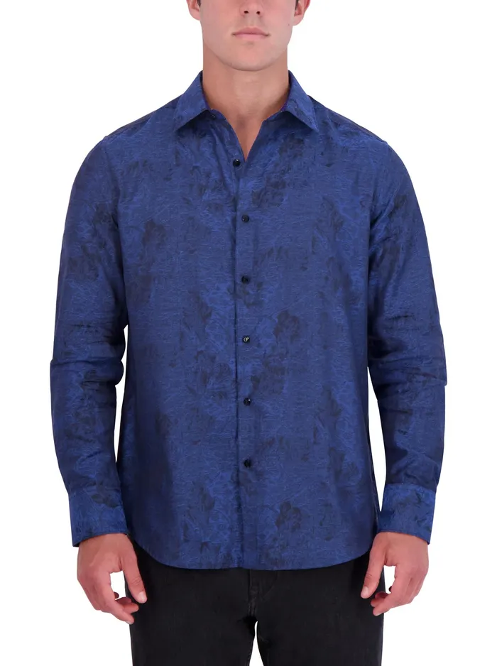 Robert Graham Long Sleeve Button Down Shirts Men LIMITED EDITION MYSTIQUE LONG SLEEVE BUTTON DOWN SHIRT Blue Robert Graham Long Sleeve Button Down Shirts Men LIMITED EDITION MYSTIQUE LONG SLEEVE BUTTON DOWN SHIRT Blue