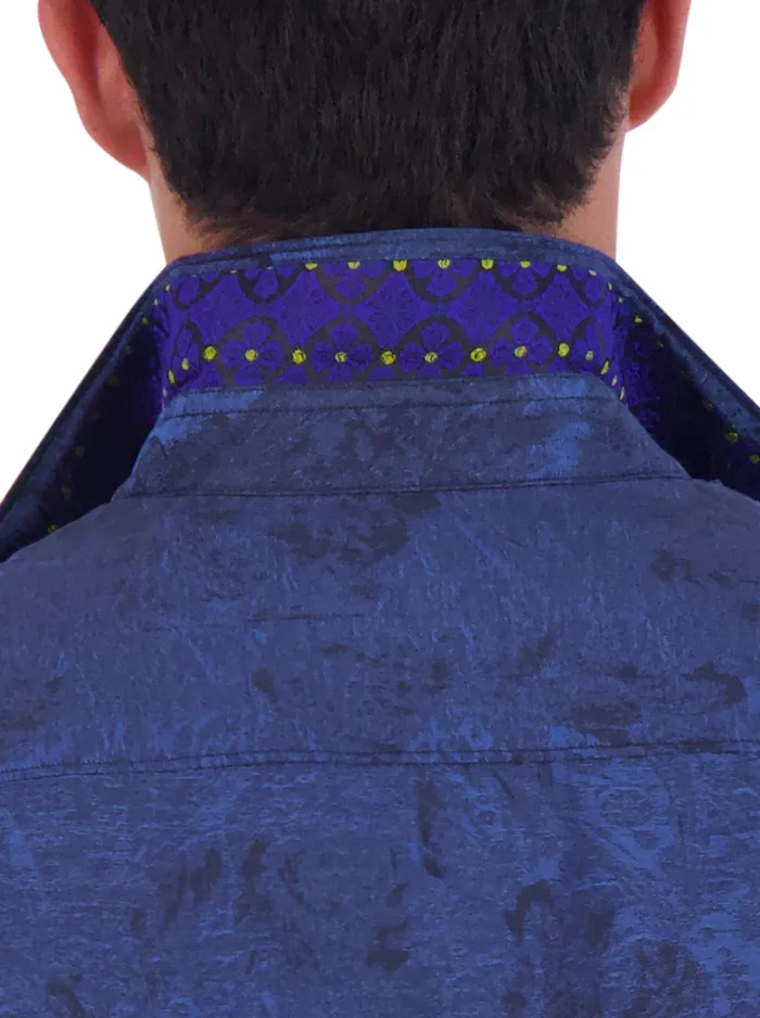 Robert Graham Long Sleeve Button Down Shirts Men LIMITED EDITION MYSTIQUE LONG SLEEVE BUTTON DOWN SHIRT Blue