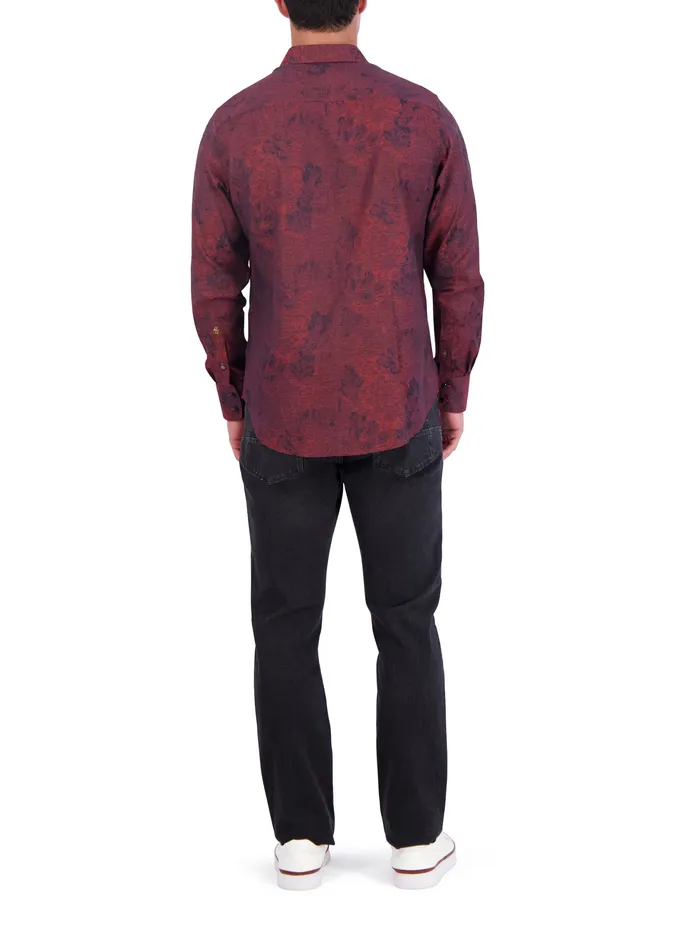 Robert Graham Long Sleeve Button Down Shirts Men LIMITED EDITION MYSTIQUE LONG SLEEVE BUTTON DOWN SHIRT Blue