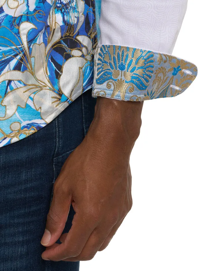 Robert Graham Long Sleeve Button Down Shirts Men LIMITED EDITION THE BELL LONG SLEEVE BUTTON DOWN SHIRT Multi