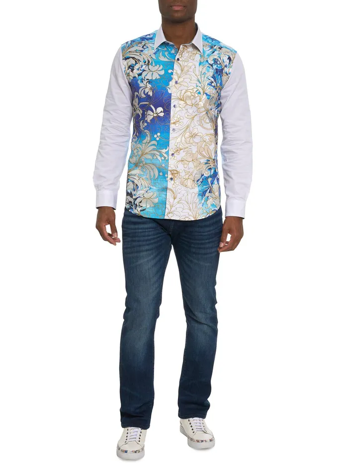 Robert Graham Long Sleeve Button Down Shirts Men LIMITED EDITION THE BELL LONG SLEEVE BUTTON DOWN SHIRT Multi