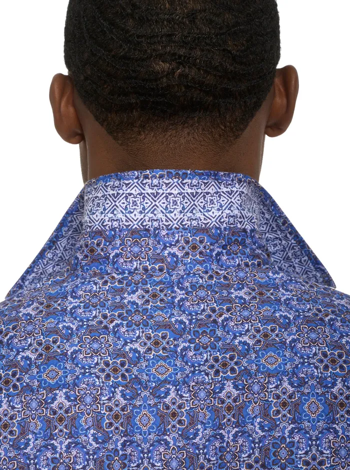 Robert Graham Long Sleeve Button Down Shirts Men LUNGANO LONG SLEEVE BUTTON DOWN SHIRT Blue