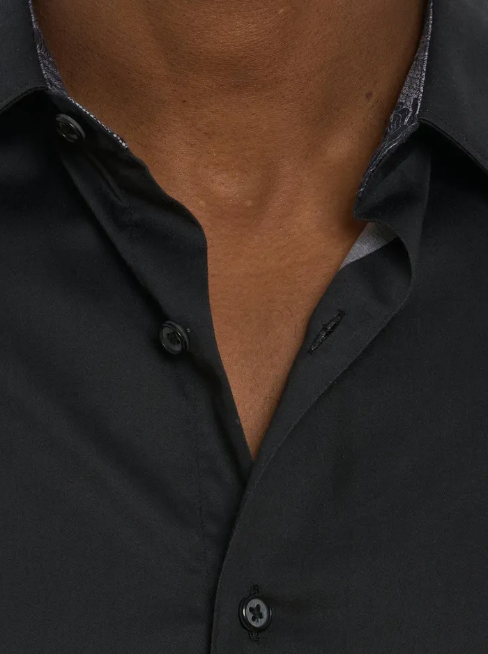 Robert Graham Long Sleeve Button Down Shirts Men MAN CAVE LONG SLEEVE BUTTON DOWN SHIRT Black