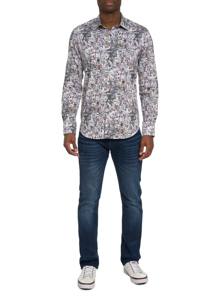 Robert Graham Long Sleeve Button Down Shirts Men MEDIEVAL TIMES LONG SLEEVE BUTTON DOWN SHIRT Multi