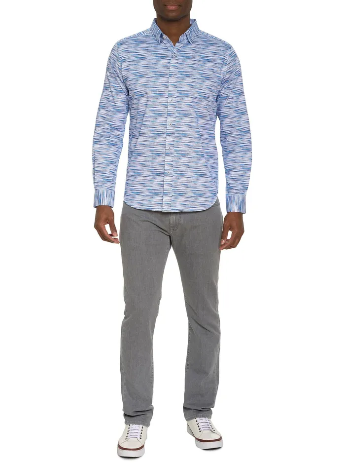 Robert Graham Long Sleeve Button Down Shirts Men MORETTI LONG SLEEVE BUTTON DOWN SHIRT Blue