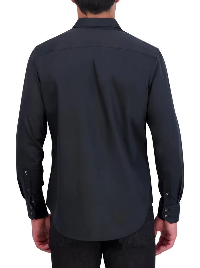 Robert Graham Long Sleeve Button Down Shirts Men ON ICE LONG SLEEVE BUTTON DOWN SHIRT Black