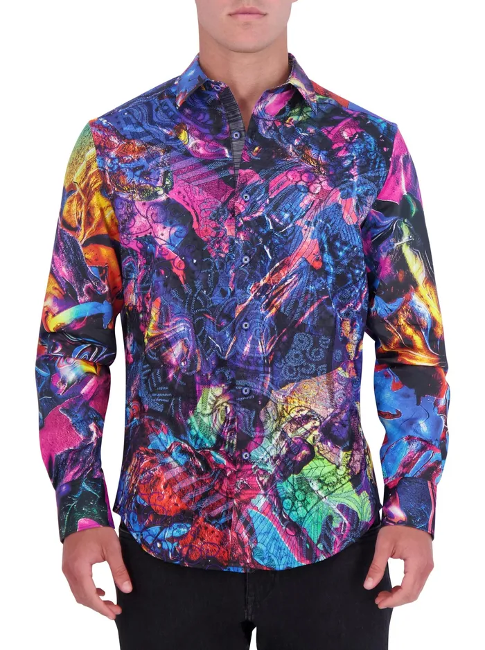 Robert Graham Long Sleeve Button Down Shirts Men QUASAR LONG SLEEVE BUTTON DOWN SHIRT Multi Robert Graham Long Sleeve Button Down Shirts Men QUASAR LONG SLEEVE BUTTON DOWN SHIRT Multi