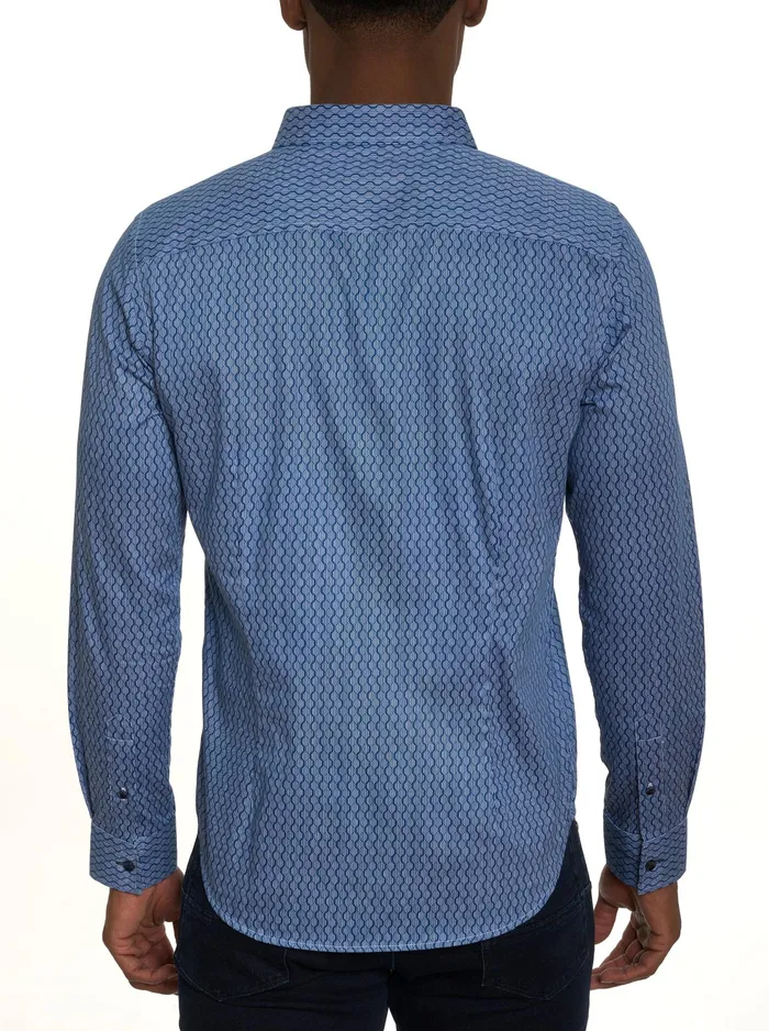 Robert Graham Long Sleeve Button Down Shirts Men RAMI LONG SLEEVE BUTTON DOWN SHIRT Blue