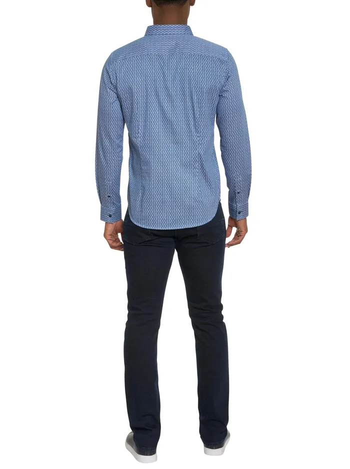 Robert Graham Long Sleeve Button Down Shirts Men RAMI LONG SLEEVE BUTTON DOWN SHIRT Blue
