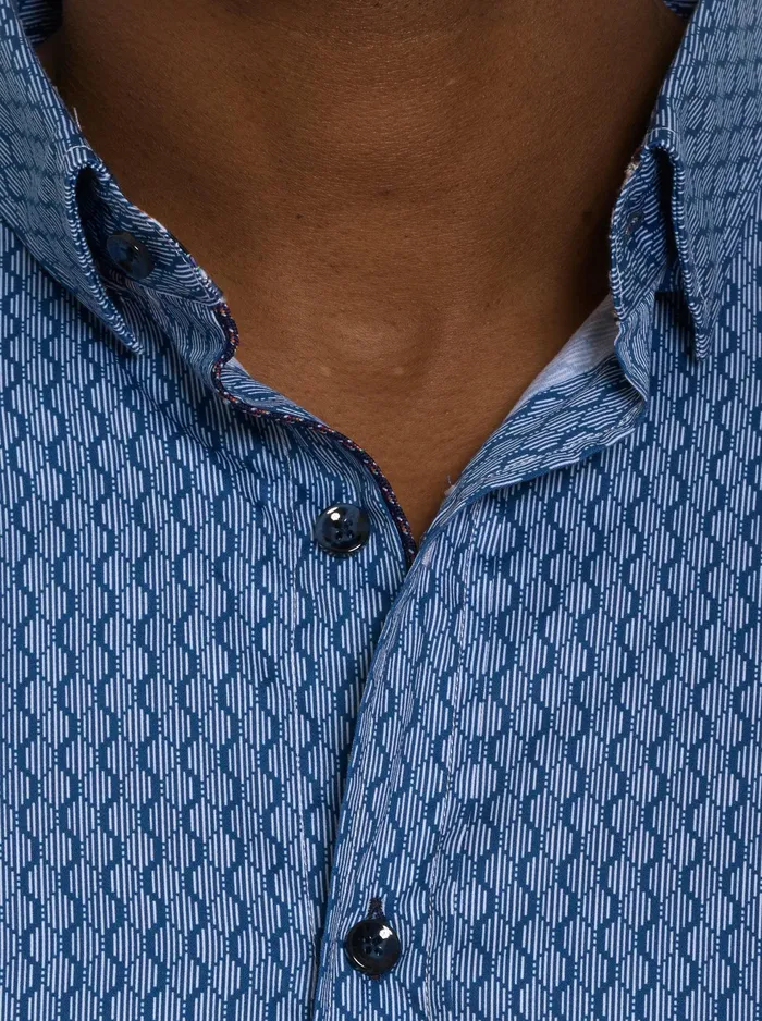 Robert Graham Long Sleeve Button Down Shirts Men RAMI LONG SLEEVE BUTTON DOWN SHIRT Blue
