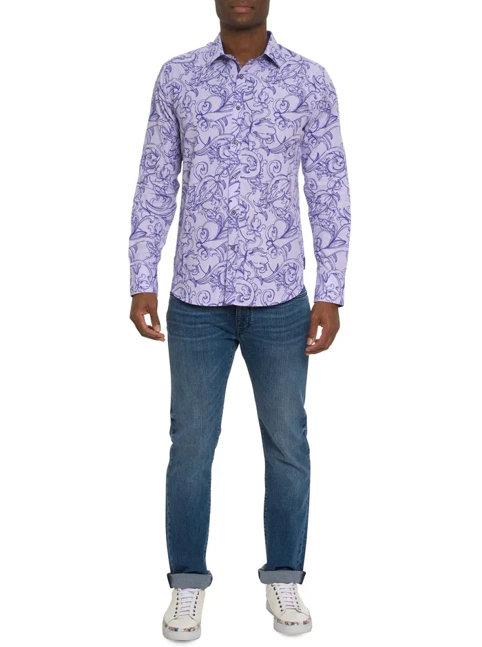 Robert Graham Long Sleeve Button Down Shirts Men ROYALTON LONG SLEEVE BUTTON DOWN SHIRT Classic