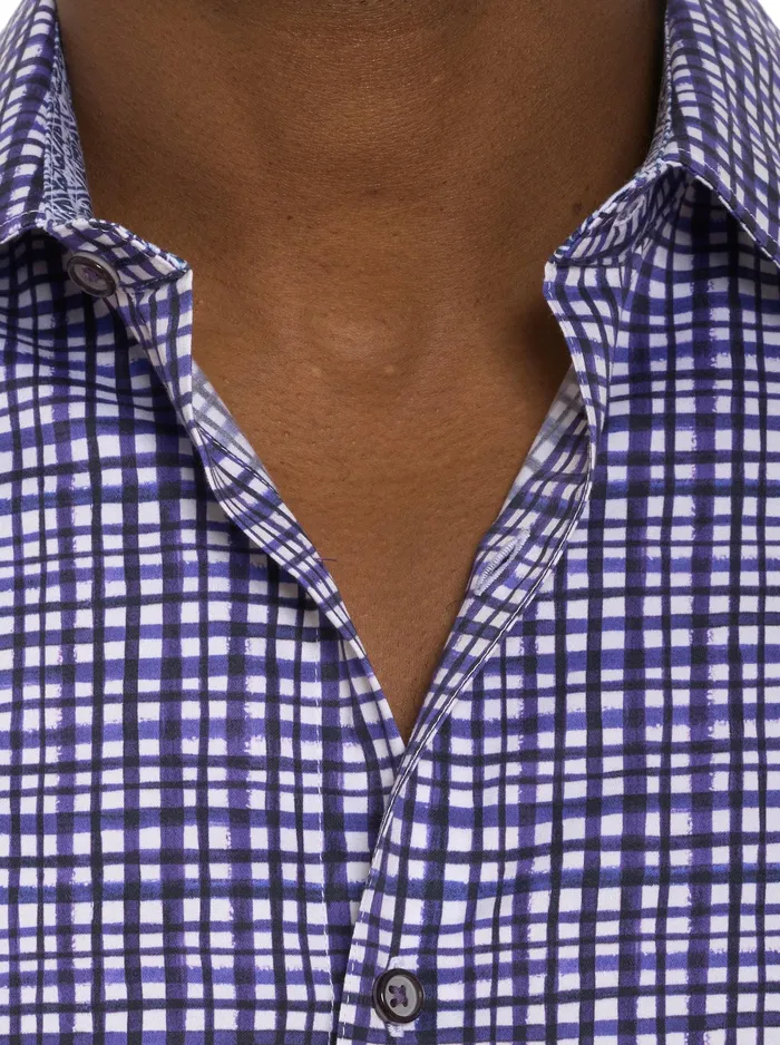 Robert Graham Long Sleeve Button Down Shirts Men TOPKIPI LONG SLEEVE BUTTON DOWN SHIRT Purple