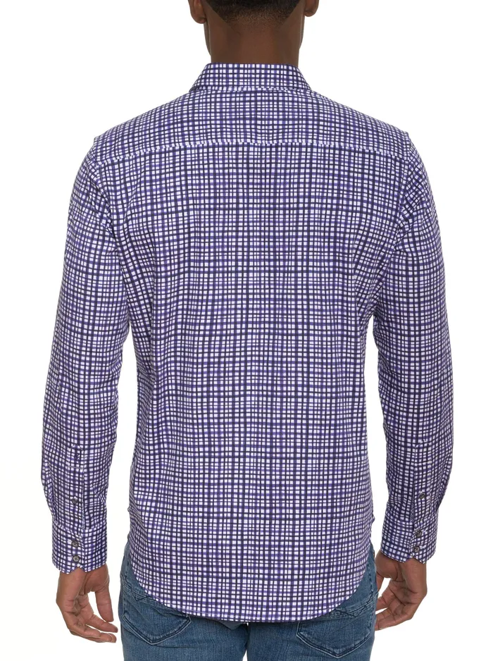 Robert Graham Long Sleeve Button Down Shirts Men TOPKIPI LONG SLEEVE BUTTON DOWN SHIRT Purple