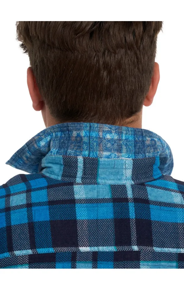 Robert Graham Long Sleeve Button Down Shirts Men TREMBLAY REVERSIBLE LONG SLEEVE BUTTON DOWN SHIRT Blue