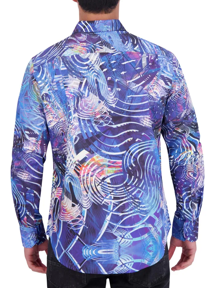 Robert Graham Long Sleeve Button Down Shirts Men TYSOR LONG SLEEVE BUTTON DOWN SHIRT Blue