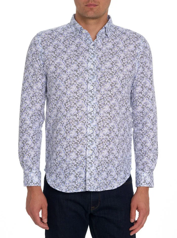 Robert Graham Long Sleeve Button Down Shirts Men WYNDHAM LONG SLEEVE BUTTON DOWN SHIRT Blue Robert Graham Long Sleeve Button Down Shirts Men WYNDHAM LONG SLEEVE BUTTON DOWN SHIRT Blue
