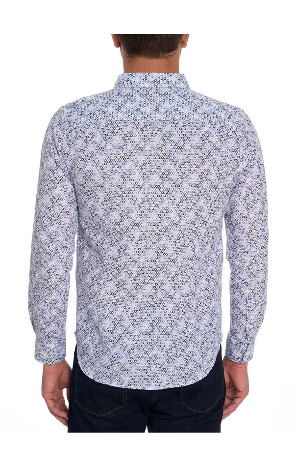 Robert Graham Long Sleeve Button Down Shirts Men WYNDHAM LONG SLEEVE BUTTON DOWN SHIRT Blue