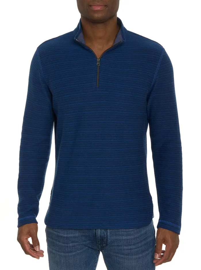 Robert Graham Long Sleeve Knits Men DESMOND LONG SLEEVE KNIT Navy