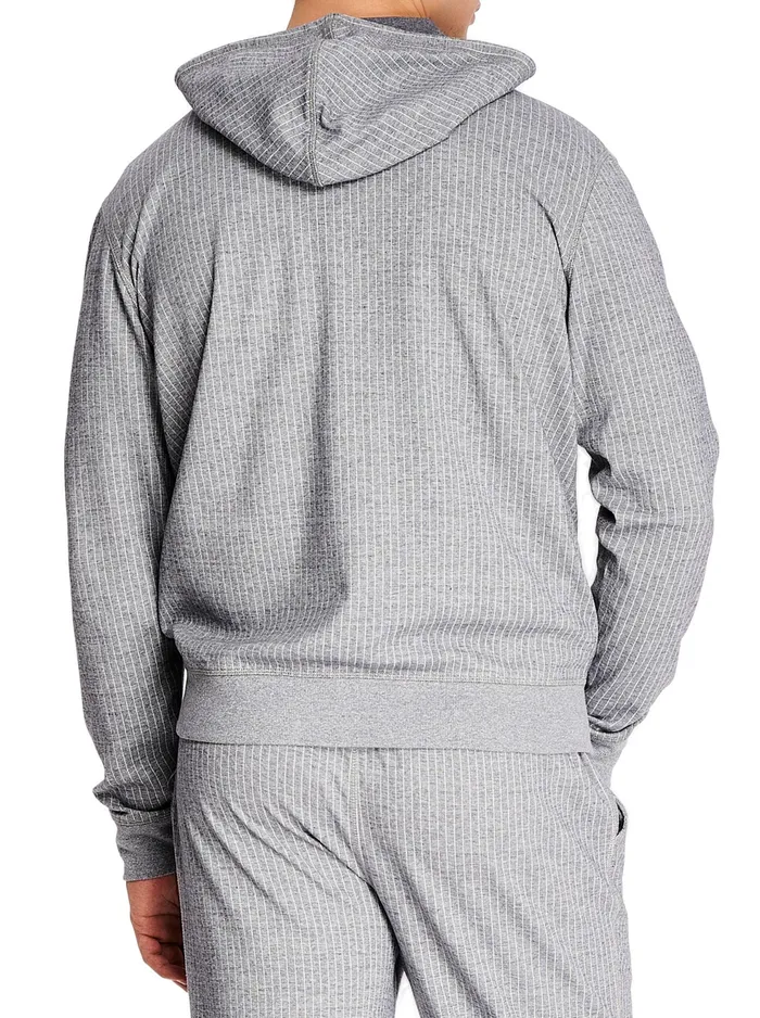 Robert Graham Long Sleeve Knits Men JACQUARD HOODIE Grey