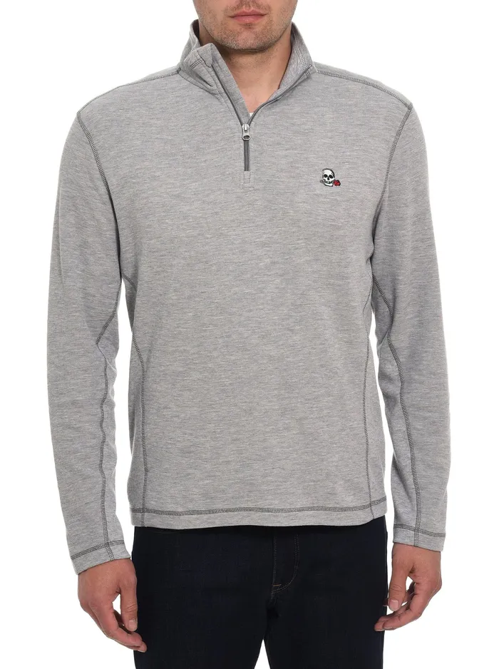 Robert Graham Long Sleeve Knits Men POLARIS LONG SLEEVE KNIT Heather Grey