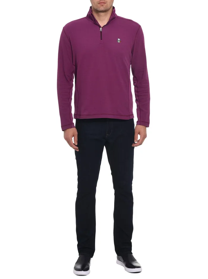 Robert Graham Long Sleeve Knits Men POLARIS LONG SLEEVE KNIT Heather Grey