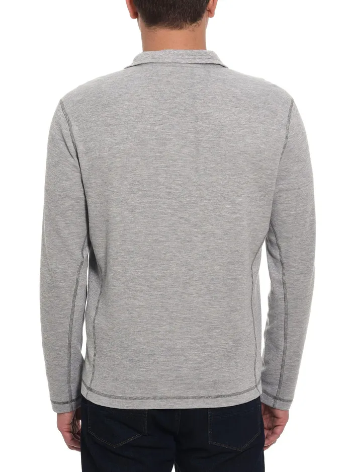 Robert Graham Long Sleeve Knits Men POLARIS LONG SLEEVE KNIT Heather Grey
