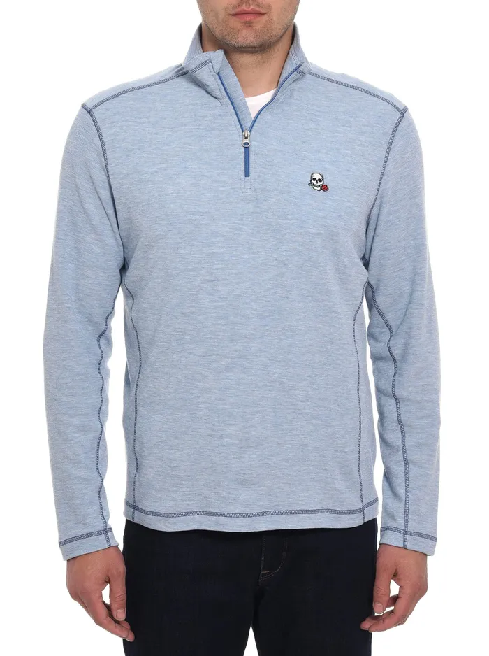 Robert Graham Long Sleeve Knits Men POLARIS LONG SLEEVE KNIT Heather Grey
