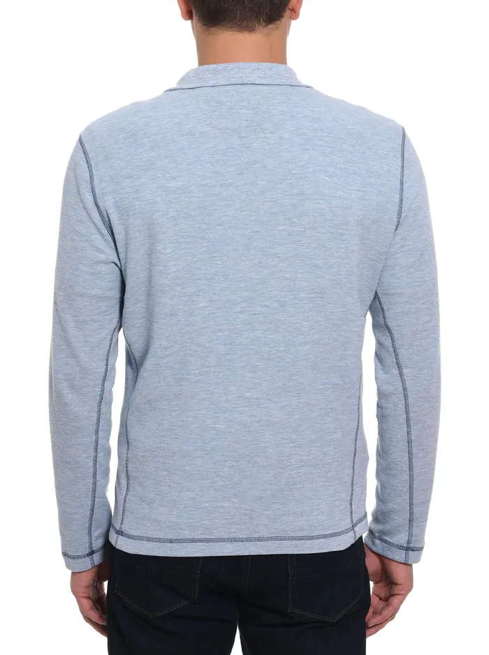Robert Graham Long Sleeve Knits Men POLARIS LONG SLEEVE KNIT Heather Grey