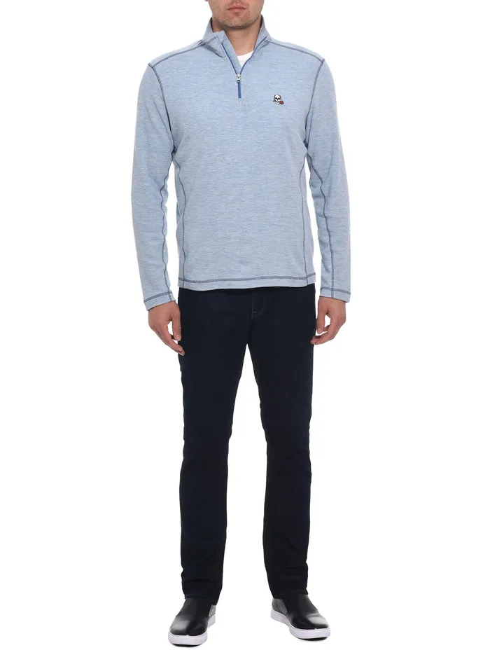 Robert Graham Long Sleeve Knits Men POLARIS LONG SLEEVE KNIT Heather Grey