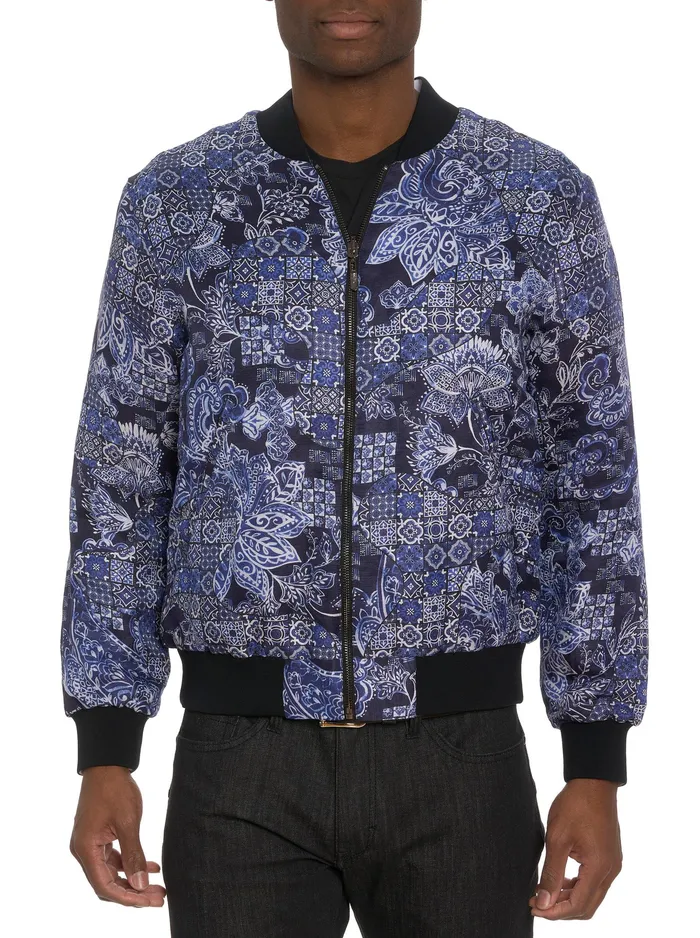 Robert Graham Outerwear Men LIMITED EDITION THE JETSET REVERSIBLE BOMBER JACKET Multi