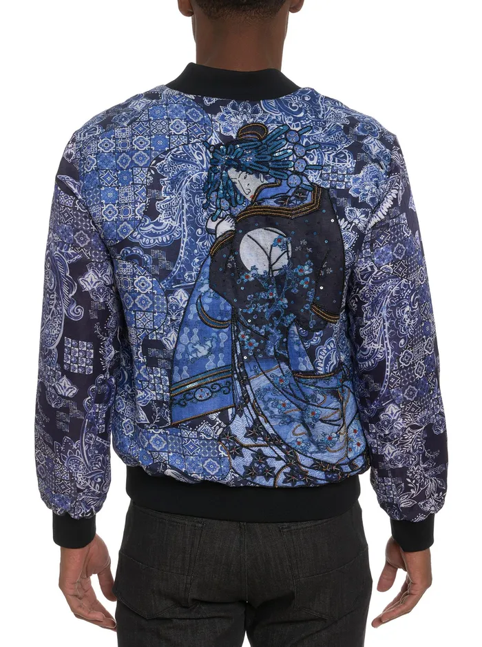 Robert Graham Outerwear Men LIMITED EDITION THE JETSET REVERSIBLE BOMBER JACKET Multi