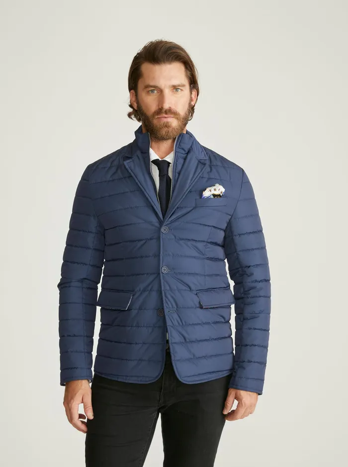 Robert Graham Outerwear Men QUILTED JACKET Navy