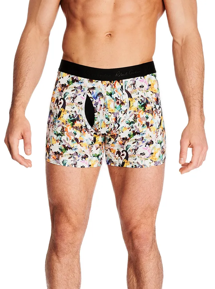 Robert Graham Pajamas and Underwear Men LEAVES PRINT BOXER Multi