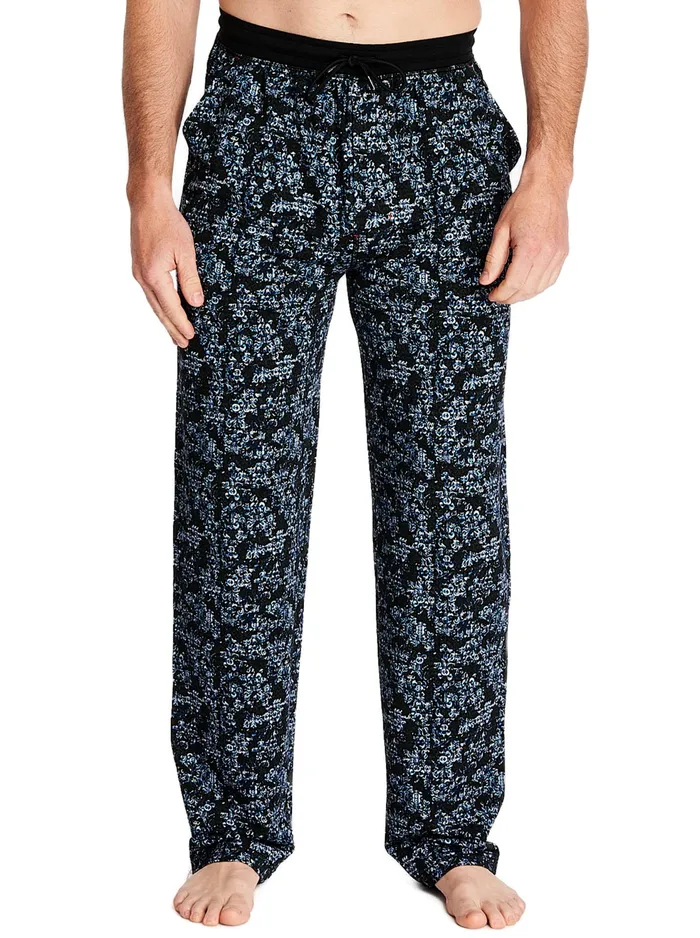 Robert Graham Pajamas and Underwear Men PRINTED PJ PANT Black