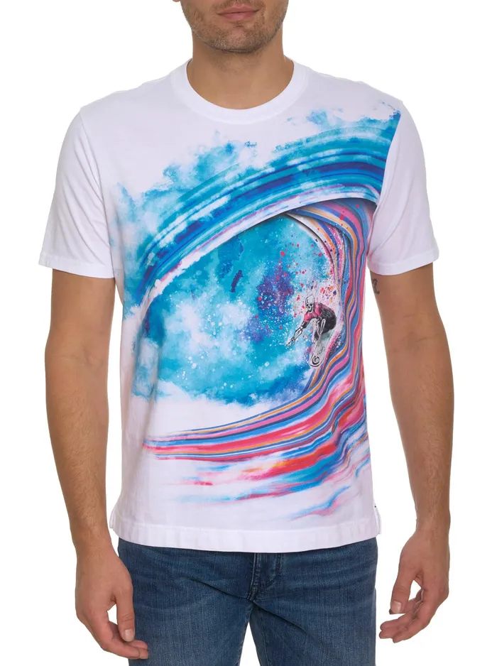 Robert Graham Polos and TShirts Men AERIAL SKULL GRAPHIC TSHIRT White