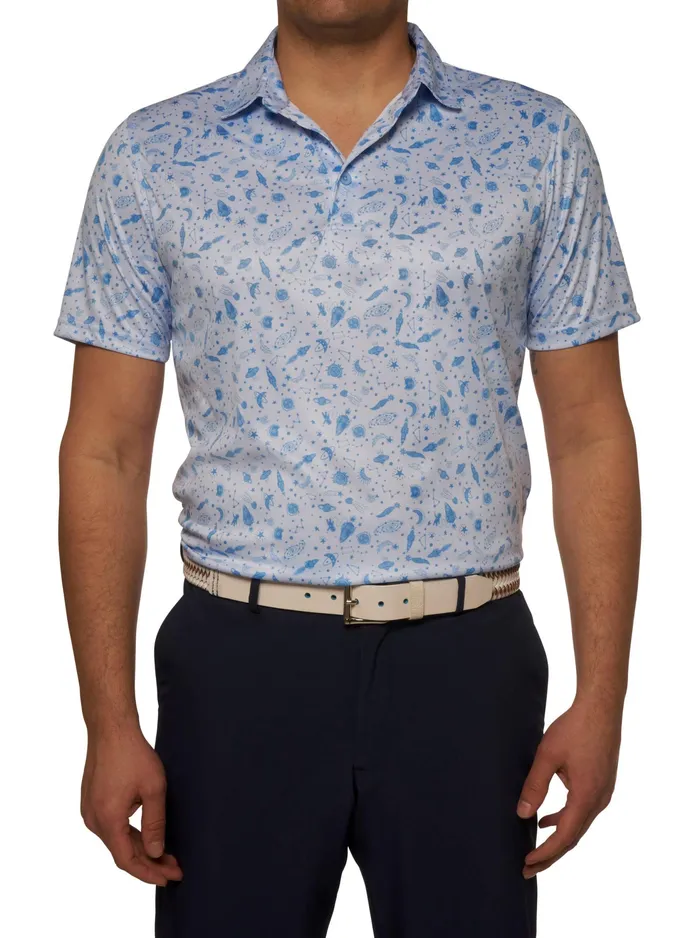 Robert Graham Polos and TShirts Men ASTERIOD PERFORMANCE POLO Seafoam